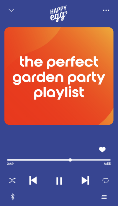 happy egg garden party playlist