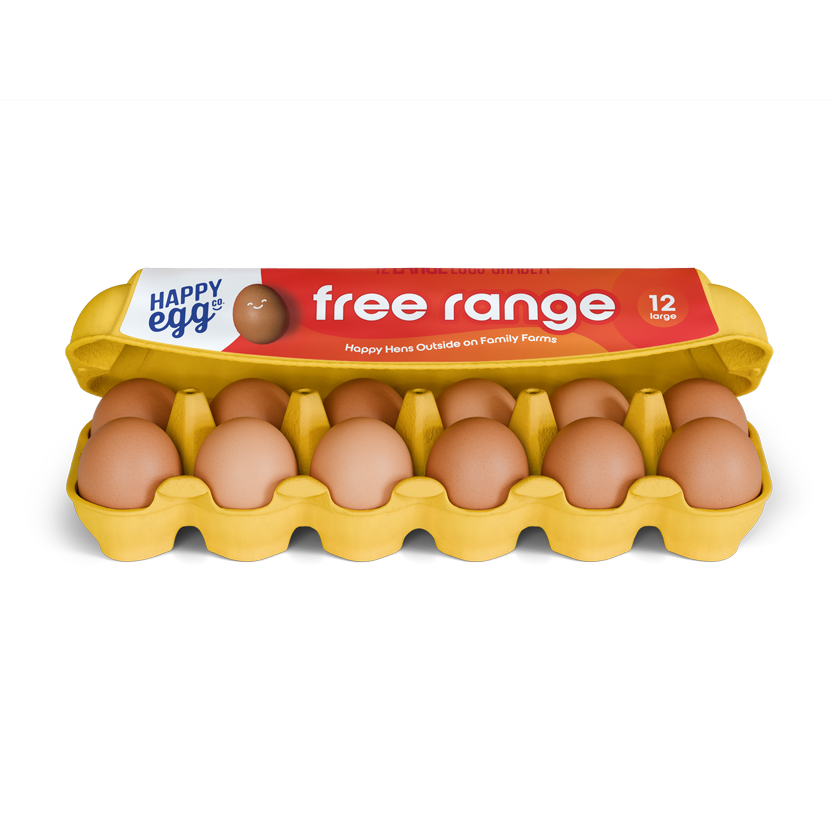 Free Range Eggs Carton